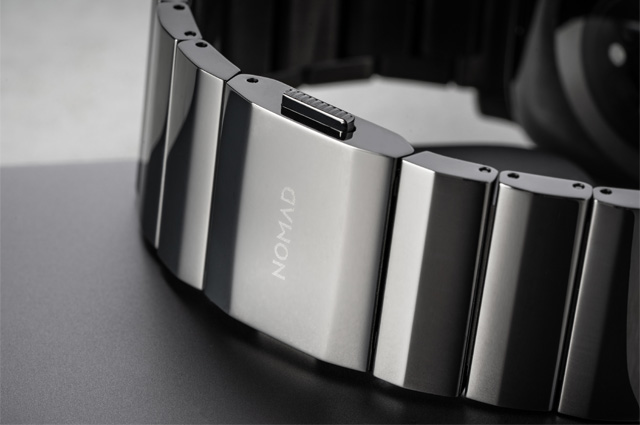 Correa metálica Nomad Steel Band V2 Apple Watch 45/44/42mm plata